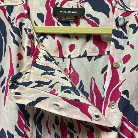 Isabel Marant multicolored blouse size 40 fits S/M - Picture 14 of 16